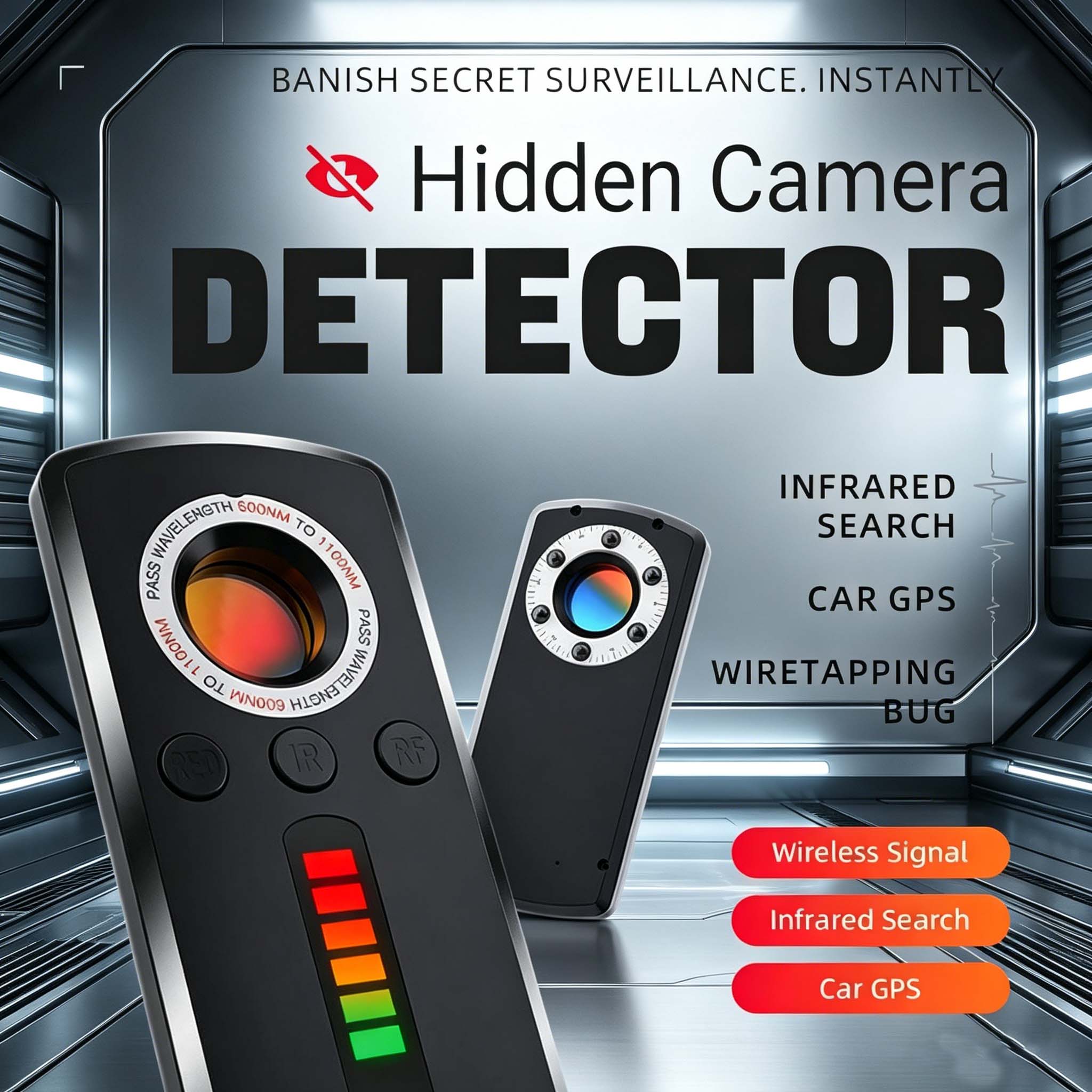 Heavy Equipment Gps Tracker - Hidden Camera Detector Anti Spy Gadget