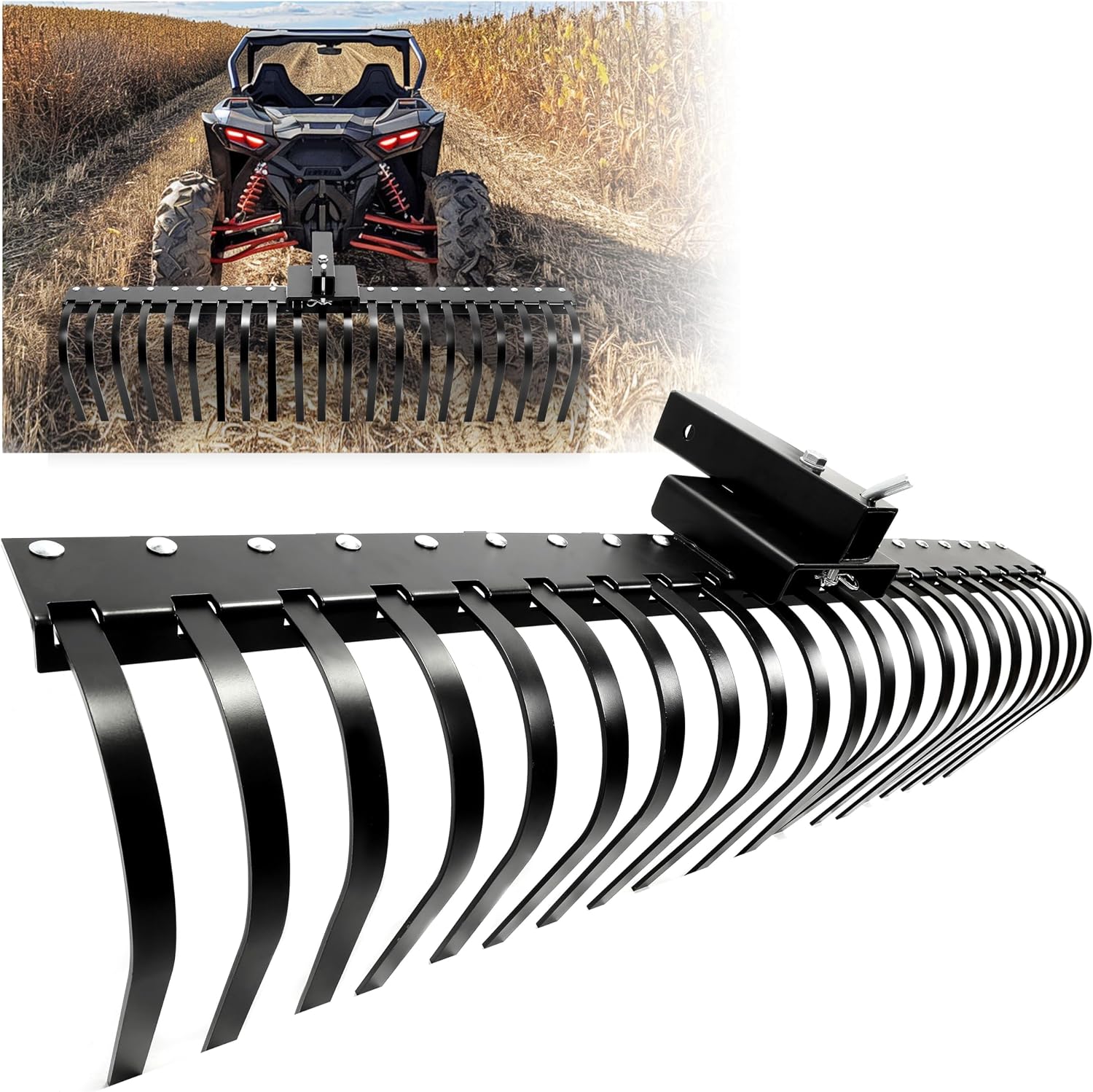 Landscape Rake Pine Straw Tow  - đánh giá và giá Heavy Equipment Landscaping