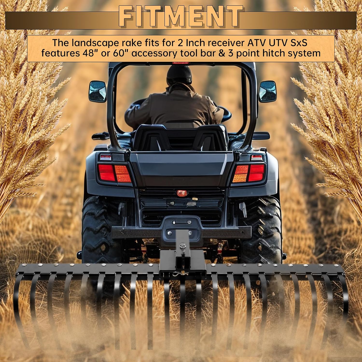 Landscape Rake Pine Straw Tow  - đánh giá và giá Heavy Equipment Landscaping